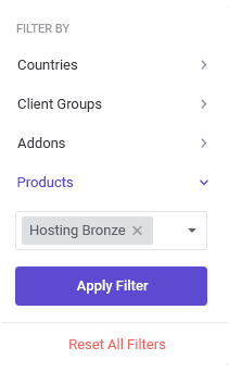 Filtering & Comparing: Additional Filters - MetricsCube